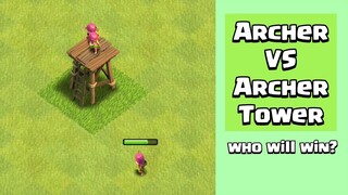 Every Level Archer VS Every Level Archer Tower | Clash of Clans