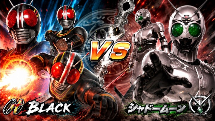 Kamen Rider Super Climax Heroes Story Battle Game       | Black vs Shadow Moon |