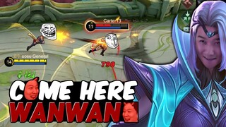 Gosu General kept copying Wanwan's Ult and bullied her | Mobile Legends Season24