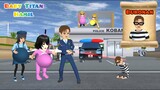 Baby Pink Titan Selin & Mio Hamil 😰 | Polisi Yuta Cari Yuta Palsu Buronan | Sakura School Simulator
