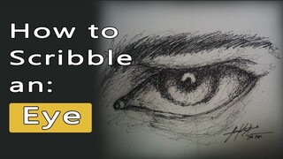 Scribbling an Eye - Scribble Art Drawing