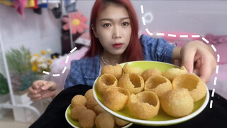 ขนมอินเดีย Pani Puri กรุบกรอบ สนุก!