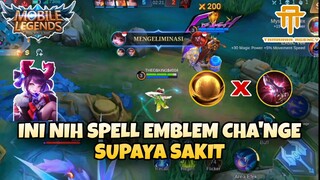 [TA] Lu kalo mau win streak pakai Cha'nge,spell emblem ini harus kalian coba !!