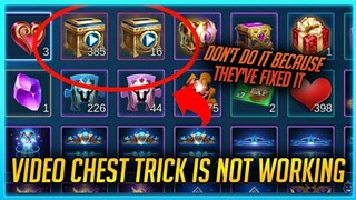 VIDEO CHEST BP TRICKS  *NOT WORKING* (FIXED) - Mobile Legends
