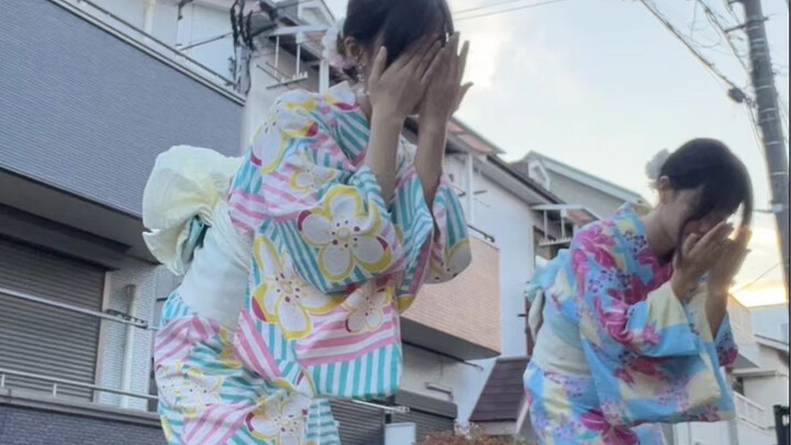 ฉันไปญี่ปุ่นเพื่อถ่ายฉากเต้นรัก ( ͌ ́)!