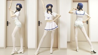 完全疯了！水手妹妹在家为你跳舞♥超真实0拉腿无美颜~