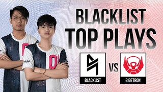 BLACKLIST MSC 2021 TOP PLAYS VS BIGETRON | MLBB Southeast Asia Cup 2021