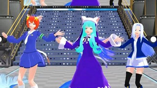 【di gi charat MMD】りんな・みけ・憂鈴ちゃん・アクアちゃんでheart beats