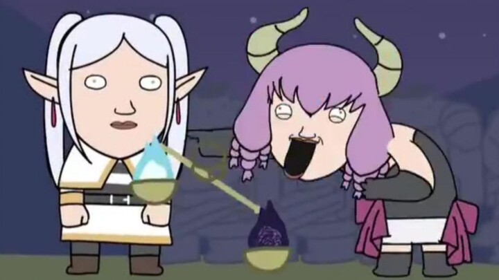 Xem hết anime Frieren chỉ trong một phút bằng nghệ thuật trừu tượng – BY Alien_farmer