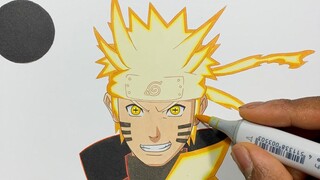 วิธีการวาด Naruto Sage of Six Paths Mode ง่าย - Naruto Shippuden