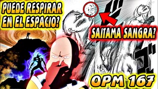 SAITAMA NO NECESITA RESPIRAR? GAROU HIZO SANGRAR A SAITAMA? OPM 167