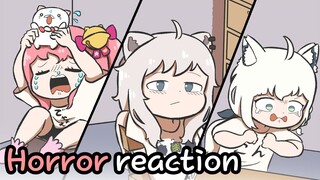 【Hololive】 Miko, Botan, Fubuki's cute Horror game reaction 【Shishiro Botan/Clip/Ebihurai/Comic】