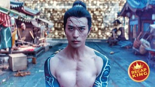 A man was born half-human half-demon and able to control the nine head monsters