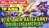 97.6% Win Rate Fanny Double Gameplay [ Top Global ] Wiʟʟ Kɴow Hᴇɴx Fanny - Mobile Legends Build