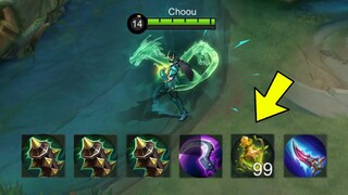 BEST BUILD CHOU FOR ONE SHOT (please try)