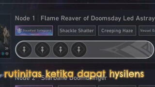 rutinitas ku ketika dapet hysilens