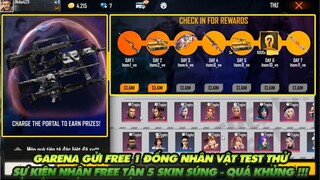 Free Fire| Garena gửi Free một đống nhân vật - Sự kiện tặng Free 5 skin súng xịn