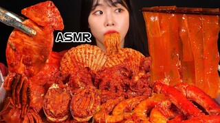 ASMR 해물찜 먹방 (가리비,오징어,낙지,킹크랩,전복,새우) MUKBANG SEAFOOD (KING CRAB,OCTOPUS,SCALLOP,ABALONE,SHRIMP)