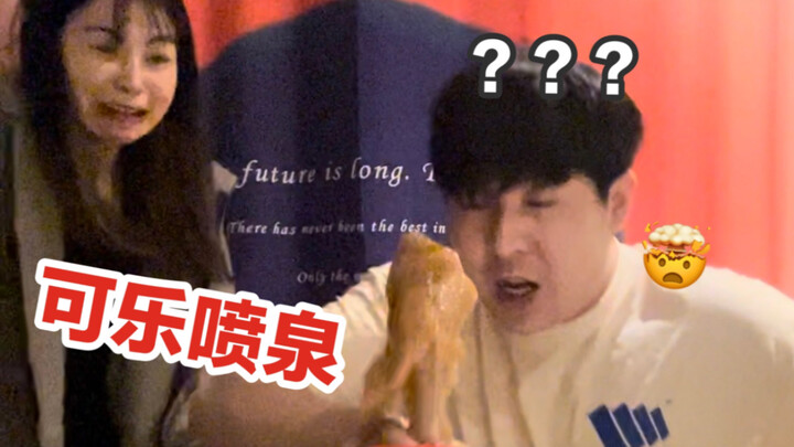 แกล้งเพื่อน! แช่เม็ดมันทอร์สในน้ำแข็งจนแข็ง แล้วโยนลงโคล่าของแฟนหนุ่ม…ระเบิดเลย!