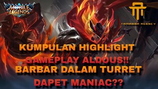 (TA)GAMEPLAY ALDOUSS BARBAR!!. SAMPE MASUK TURRET??