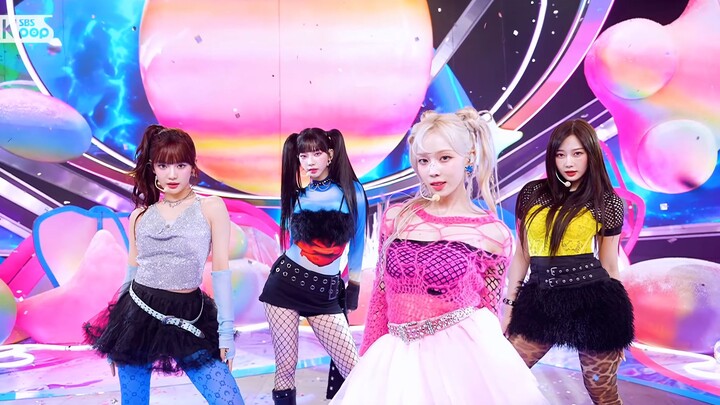 【لتأثيرات KTV/العرض على الشاشة】aespa - Supernova (تأثير صوت مُسجَّل مع فتح الميكروفون جزئيًا) (4K)