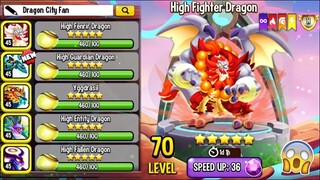 Siêu Rồng Heroic Vua Quỷ Chúa Tể Sa Tăng Cực Ác Độc High Fighter Dragon || Vũ Liz Dragon City !