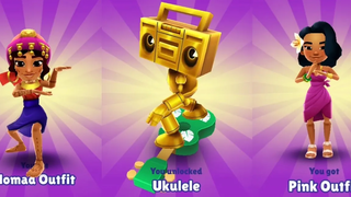 Subway Surfers Marrakesh & Berlin Unloking Ukulele ชุด Salma Nomad & ชุด Noon Pink