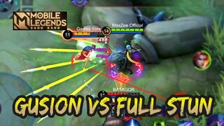 HARD !!! GUSION VS FULL COUNTER STUN | GAMEPLAY #78 | MOBILE LEGENDS BANG BANG