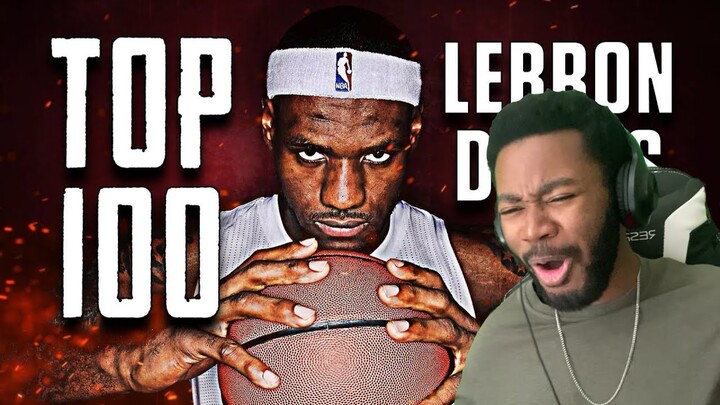 WHY WASN’T HE IN THE DUNK CONTEST!!?? Top 100 LeBron James Dunks Reaction