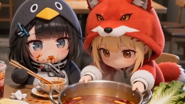 น้องเพนกวิน ใครสอนให้หนูกินแบบนี้เหรอ?