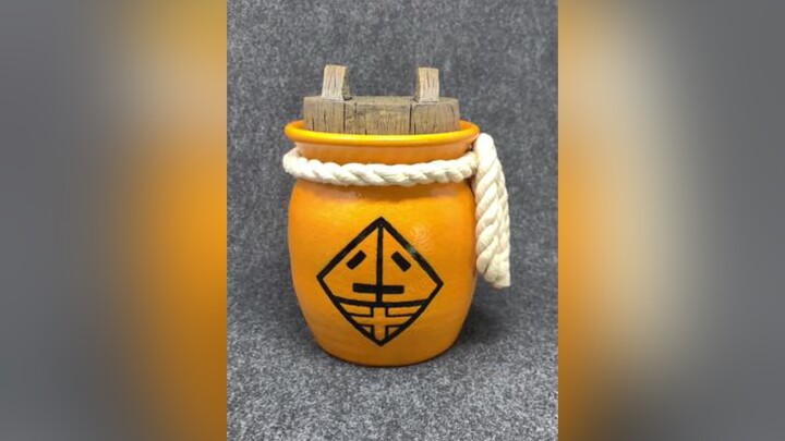 untraditional urn with an unexpected message clay ceramics pottery art clayart clayartist handmade naruto urn