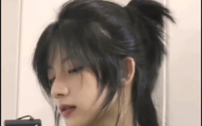 Wolftail mullet head half tied up, come and learn