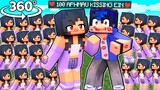 100 APHMAUs TRY TO KISS EIN in Minecraft 360°