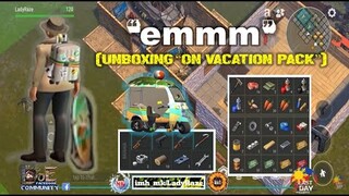 UNBOXING "ON VACATION PACK" + "emmm "  base raided/NO C4 needed- Last Day On Earth: Survival