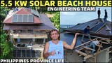 PHILIPPINES SOLAR BEACH HOUSE - Big Roof Panel Building (Filipino Workers)