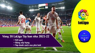 Kết quả & Bảng xếp hạng Vòng 38 Giải VĐQG Tây ban nha Laliga 21/22, Top cầu thủ ghi nhiều bàn thắng