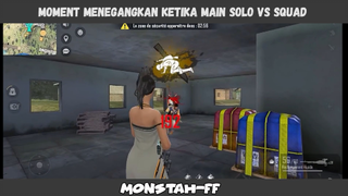 MOMENT MENEGANGKAN SAAT MAIN SOLO VS SQUAD