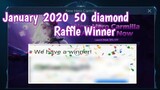 January 2020 Free 50 diamond Give away Winner