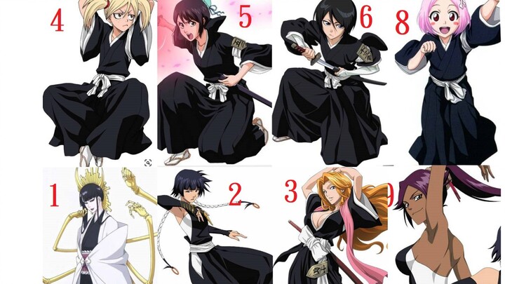 Who among the female BLEACH has the stinkiest feet? Please tell me which number it is.