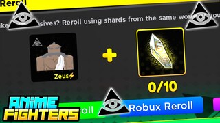 PEGUEI A PASSIVA GOD NO NOVO SECRETO SHINY DA ATUALIZAÇÃO NO ANIME FIGHTERS (ROBLOX)