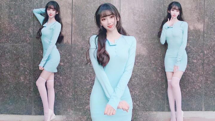 【ฮันมิน】ชุดสีน้ำเงิน✲ฤดูหนาวผู้หญิงอ้วนขึ้นหน่อยได้ไหม?