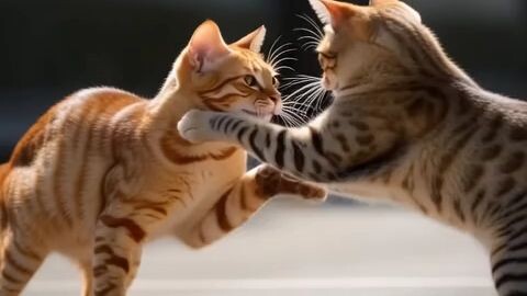 แมวส้มตีกัน