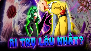 10 Nhân Vật Đấm Nhau Với SAITAMA Lâu Nhất| Garou Chỉ Đứng Thứ 2