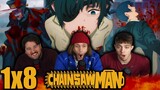 WHAT IS HAPPENING?!? | Chainsaw Man 1x8 "GUNFIRE" Group Reaction!