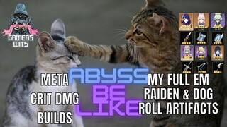 Full EM Raiden Genshin Abyss 3.1 3 woman team Pure Gameplay [#Vcreator]