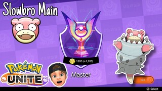 How I Reached Master Rank As A Solo Player! Pokemon Unite Slowbro Gameplay