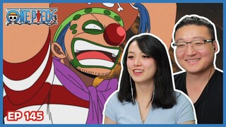 BUGGY IS BACK AND ACE JOINS THEM FOR FOOD..? 👀 | ONE PIECE Episode 145 Couples Reaction & Discussion