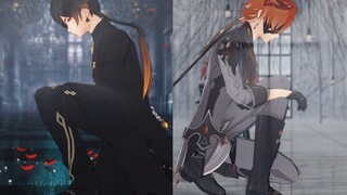 [Genshin Impact MMD]Tenggelam di tengah malam jam "夜に駆ける"