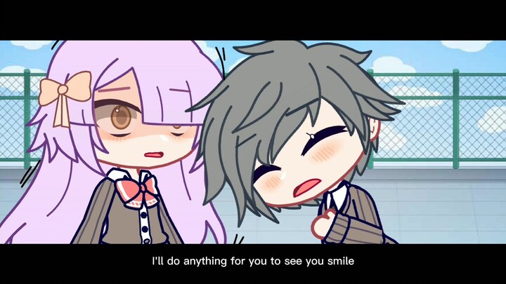 purple haired girl hurt 🐢 #gacha