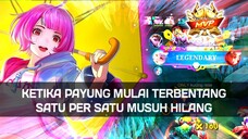 DI TANGAN PRO, PAYUNG JADI SENJATA, SATU GERAK, LANGSUNG RATA TANPA SUARA, PANJANG BENER JUDUL GUA